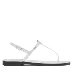 Sandały REPLAY. Szare sandały damskie Replay, bez wzorów, bez obcasa, na płaskiej podeszwie. Za 439.99 zł.