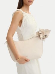 GINO ROSSI Torebka C-LDA8483 Écru. Białe torebki klasyczne damskie Gino Rossi, bez wzorów, z materiału, bez dodatków. Za 229.99 zł.