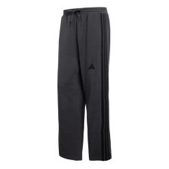 Spodnie do biegania adidas Essentials 3 stripes. Czarne spodnie sportowe męskie Adidas, z dresówki. Za 187.00 zł.
