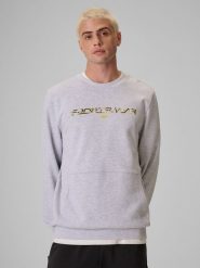 4F Bluza dresowa regular bez kaptura męska - szara XXL. Szare bluzy bez kaptura męskie 4f, m, z dresówki. Za 159.99 zł.