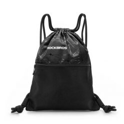 Plecak sportowy outdoorowy podróżny. Czarne plecaki damskie ROCKBROS, bez wzorów, z materiału, sportowe. Za 112.99 zł.