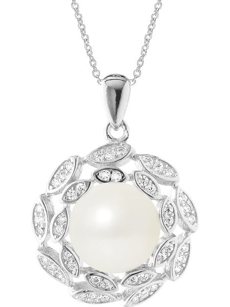 Pearline Srebrny naszyjnik z perłą - dł. 42 cm rozmiar: onesize. Białe naszyjniki damskie Pearline, srebrne. Za 260.99 zł.