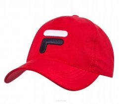 Czapka tenisowa Fila Baseball Cap Max czerwona. Czerwone czapki męskie Fila, bez wzorów, z materiału, eleganckie. Za 79.00 zł.