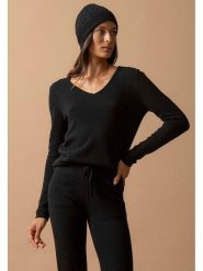 Perfect Cashmere Kaszmirowy sweter "Shannon" w kolorze czarnym rozmiar: L. Czarne swetry klasyczne damskie Perfect Cashmere, l, z kaszmiru, bez kołnierzyka. Za 259.13 zł.