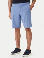 BOSS Szorty materiałowe S_Commuter_10.5 50540337 Błękitny Slim Fit. Niebieskie szorty męskie Boss, bez wzorów, z materiału. Za 549.99 zł.