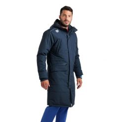 Parka Arena Team Solid. Niebieskie parki damskie Arena, na zimę, xs, bez wzorów, z materiału. Za 719.50 zł.