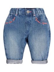 Guess Jeansy K3GA01 D4MU2 Niebieski Mom Fit. Niebieskie spodnie dziewczęce Guess, z jeansu. Za 119.99 zł.