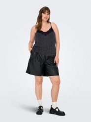 ONLY Carmakoma Top w kolorze granatowym rozmiar: 42/44. Niebieskie topy damskie Only Carmakoma, bez wzorów, z koronki, bez kołnierzyka. Za 65.23 zł.