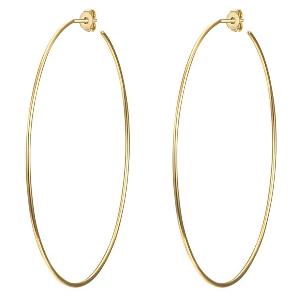 Glanzstücke München Srebrne kolczyki kreole srebro wysokiej próby żółte złoto Kolczyki koła 1 ct Damski. Szare kolczyki damskie Glanzstücke München, srebrne. Za 239.99 zł.