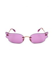 Jimmy Choo Damskie okulary przeciwsłoneczne w kolorze złoto-fioletowym rozmiar: 65. Różowe okulary przeciwsłoneczne damskie Jimmy Choo. Za 426.06 zł.