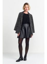 Rich&Royal Spódnica w kolorze czarnym rozmiar: 38. Czarne spódniczki damskie Rich&Royal, bez wzorów, ze skóry, z podwyższonym stanem, mini. Za 187.96 zł.