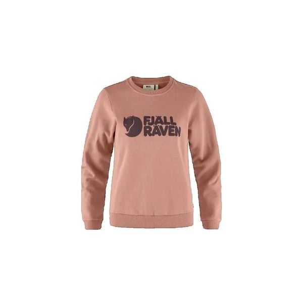 Sweter Fjällräven różowy z logo. Czerwone swetry klasyczne damskie Fjällräven, xl, z bawełny, bez kołnierzyka. Za 576.35 zł.