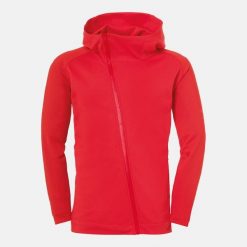 Kurtka z kapturem Uhlsport Pro. Czarne kurtki męskie UHLSPORT, m, bez wzorów, z dresówki, sportowe, z kapturem. W wyprzedaży za 302.50 zł.
