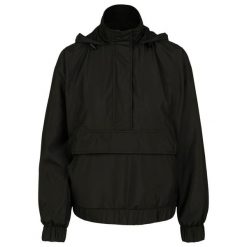 Parka dla kobiet Urban Classic panel. Czarne parki damskie Urban Classics, na zimę, bez wzorów. W wyprzedaży za 170.50 zł.