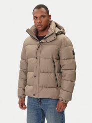 BOSS Kurtka zimowa Omaris 50528573 Khaki Regular Fit. Brązowe kurtki męskie Boss, na zimę, m, bez wzorów, z syntetyku, bez kaptura. Za 1,389.00 zł.