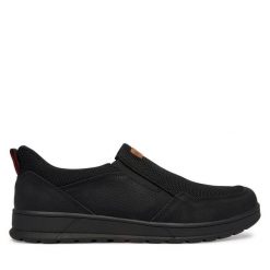 Półbuty Bugatti. Czarne półbuty męskie Bugatti, bez zapięcia. Za 289.99 zł.