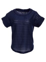 Regatta Koszulka w kolorze granatowym rozmiar: 40. Niebieskie bluzki damskie Regatta, bez wzorów, bez kołnierzyka. Za 65.45 zł.