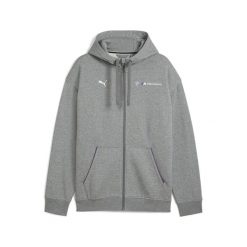 Męska kurtka polarowa z kapturem BMW M Motorsport Essentials+ PUMA. Szare kurtki męskie Puma, m, bez wzorów, z dzianiny, eleganckie, z kapturem. Za 349.37 zł.