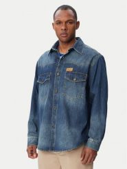 HUGO Koszula jeansowa Ebant 50565401 Niebieski Oversize. Niebieskie koszule męskie Hugo, m, bez wzorów, z bawełny, bez kołnierzyka, bez ramiączek. Za 549.99 zł.
