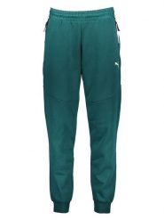 Puma Spodnie dresowe "C+ PMA Pumatech" w kolorze zielonym rozmiar: L. Zielone spodnie dresowe damskie Puma, l, bez wzorów, z dresówki. Za 126.45 zł.