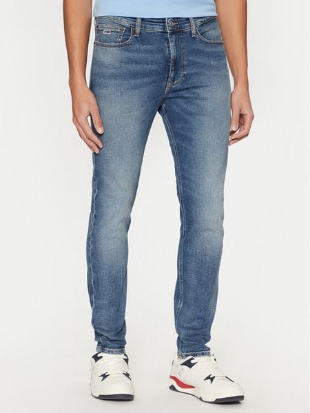 Tommy Jeans Jeansy Simon DM0DM20548 Niebieski Skinny Fit. Niebieskie jeansy męskie Tommy Jeans. Za 259.99 zł.