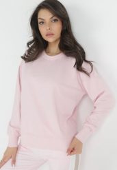 Różowa Bluza Dzianinowa Wsuwana ze Ściągaczem Avaeh. Czerwone bluzy bez kaptura damskie Born2be, xs, z dzianiny. Za 44.99 zł.