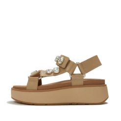 Damskie sandały na koturnie FitFlop Gen-FF Max Ultra-Jewel. Brązowe obuwie trekkingowe damskie FIT FLOP. Za 863.00 zł.