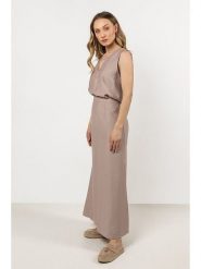 Awama Spódnica w kolorze beżowym rozmiar: L. Brązowe spódniczki damskie Awama, l, bez wzorów, maxi. Za 119.99 zł.