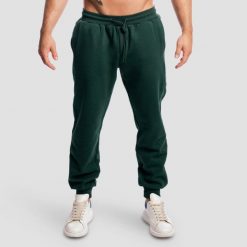 Spodnie męskie fitness oversize ze sznurkiem zielone Base. Zielone spodnie sportowe męskie GYMBEAM, z bawełny. Za 137.90 zł.