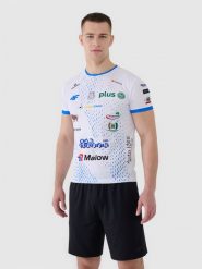 4F Koszulka meczowa replika domowa z sezonu 2024/2025 męska 4F x Ślepsk Malow Suwałki - multikolor XS. T-shirty sportowe męskie 4f, m, z dzianiny, bez ramiączek, na fitness i siłownię. Za 99.99 zł.