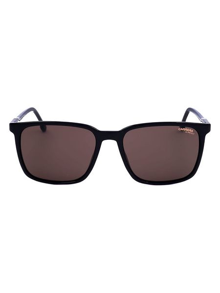 Carrera Męskie okulary przeciwsłoneczne w kolorze czarno-brązowym rozmiar: 55. Brązowe okulary przeciwsłoneczne męskie Carrera, z tworzywa sztucznego. Za 240.43 zł.