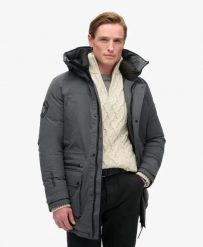 Superdry City Padded Parka Coat – Pikowana parka wodoodporna. Brązowe parki damskie Superdry., m, bez wzorów, z materiału. Za 860.55 zł.
