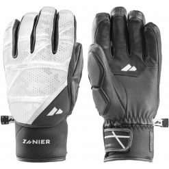 Rękawiczki pięciopalczaste Zanier X-Treme.XGX. Białe rękawiczki męskie Zanier, na zimę, bez wzorów. Za 799.99 zł.