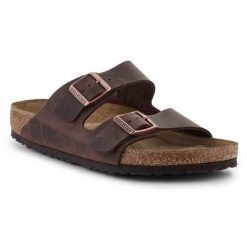 Klapki męskie Birkenstock Arizona. Brązowe klapki i japonki męskie Birkenstock, z materiału. Za 815.00 zł.