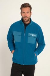 Męska Kurtka polarowa outdoor stójka kieszenie na piersi. Niebieskie kurtki outdoor męskie JAY-PI, m, bez wzorów, z materiału, bez kaptura. Za 223.99 zł.