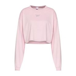 Bluza sportowa damska Reebok CL Wide krótka. Czerwone bluzy bez kaptura damskie Reebok, l, z bawełny. Za 60.00 zł.