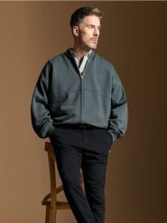 Bluza rozpinana - szary. Szare bluzy bez kaptura męskie Sinsay, l. Za 49.99 zł.