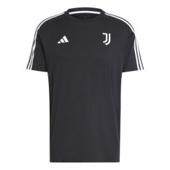 Koszulka Juventus Turin Dna 2024/25. Czarne t-shirty sportowe męskie Adidas, xl, z bawełny, bez ramiączek, do piłki nożnej. Za 165.90 zł.