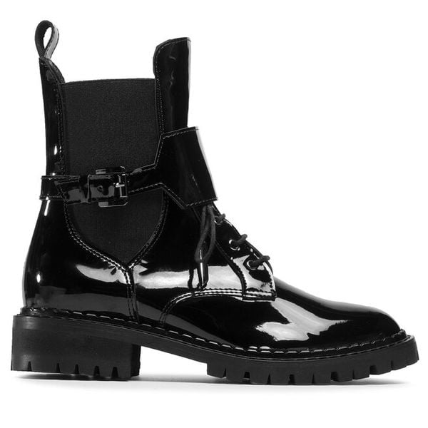 Trapery Eva Minge. Czarne trapery damskie Eva Minge, bez obcasa. Za 349.99 zł.