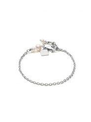 COEUR DE LION Bransoletka z perłami rozmiar: onesize. Szare bransoletki damskie COEUR DE LION, srebrne. Za 173.99 zł.