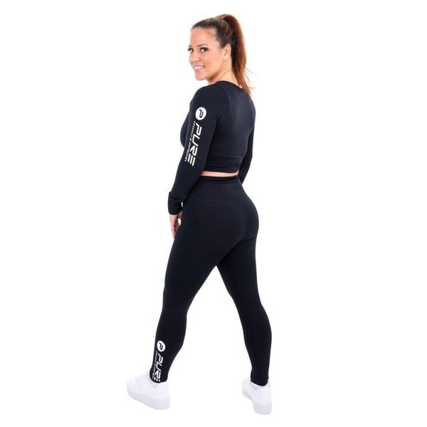 Damski crop top z długim rękawem Pure2Improve. Czarne topy sportowe damskie Pure2Improve, m, bez wzorów, z elastanu, bez ramiączek. Za 197.50 zł.