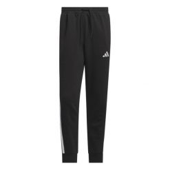 Spodnie dresowe adidas Essentials Three Stripes. Białe spodnie dresowe męskie Adidas, bez wzorów, z dresówki. Za 218.50 zł.