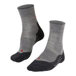 Skarpetki damskie Falke RU4 Wool. Szare skarpetki damskie Falke, bez wzorów, z materiału. Za 147.50 zł.