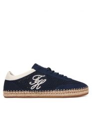 Tommy Hilfiger Espadryle Th Heritage Rope Sneaker FW0FW09406 Granatowy. Niebieskie espadryle damskie Tommy Hilfiger, bez wzorów, z materiału, bez obcasa. Za 449.99 zł.
