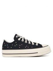 Converse Trampki Chuck Taylor All Star Lift Platform Mini Studs A19141C Czarny. Czarne trampki i tenisówki damskie Converse, bez wzorów, z materiału. Za 419.99 zł.