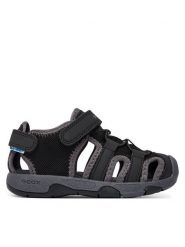 Geox Sandały B Sandal Multy Boy B650FA 05014 C9999 S Czarny. Czarne sandały chłopięce Geox, z materiału, bez zapięcia. Za 249.99 zł.