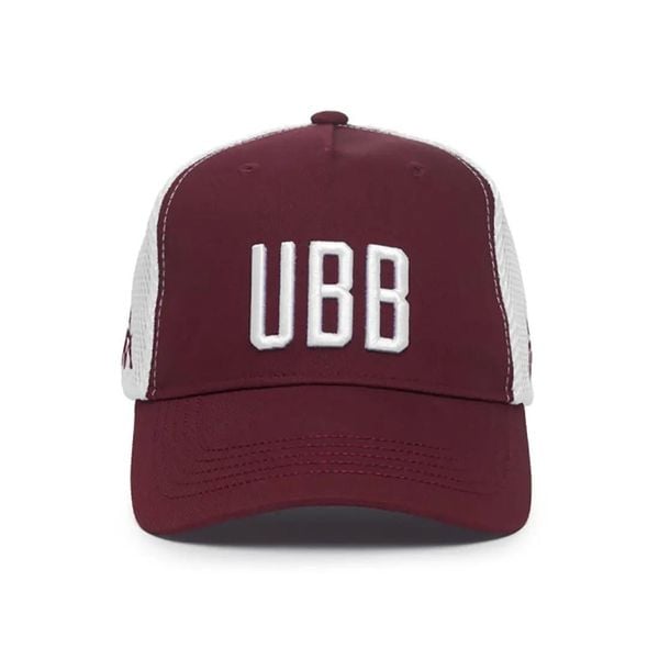 Czapka baseballowa Union Bordeaux-Bègles Esemy 2026/27. Czerwone czapki męskie Kappa, bez wzorów, z materiału, sportowe. Za 180.50 zł.