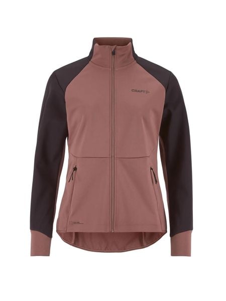 Craft Kurtka CORE Essence Nordic 3-warstwowa softshell damska – Rose Brown/Dk. Brązowe kurtki softshell damskie Craft, l, bez wzorów, z dżerseju, bez kaptura. Za 626.00 zł.