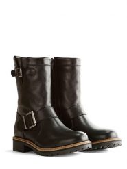 TRAVELIN' Skórzane kozaki "Silkeborg" w kolorze czarnym rozmiar: 39. Czarne kozaki damskie Travelin', z wełny, bez obcasa. Za 282.13 zł.