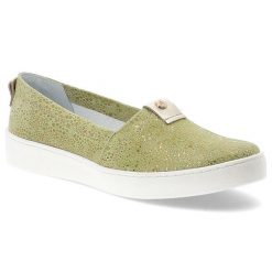 Zielone Półbuty Armodo Modne Obuwie Damskie. Zielone półbuty damskie Armodo, bez wzorów, eleganckie, bez obcasa. Za 309.00 zł.